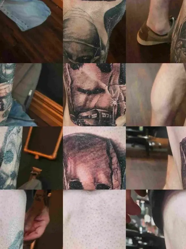 Geometric dotwork custom tattoo created by a Tainted Flesh Body Art North artist